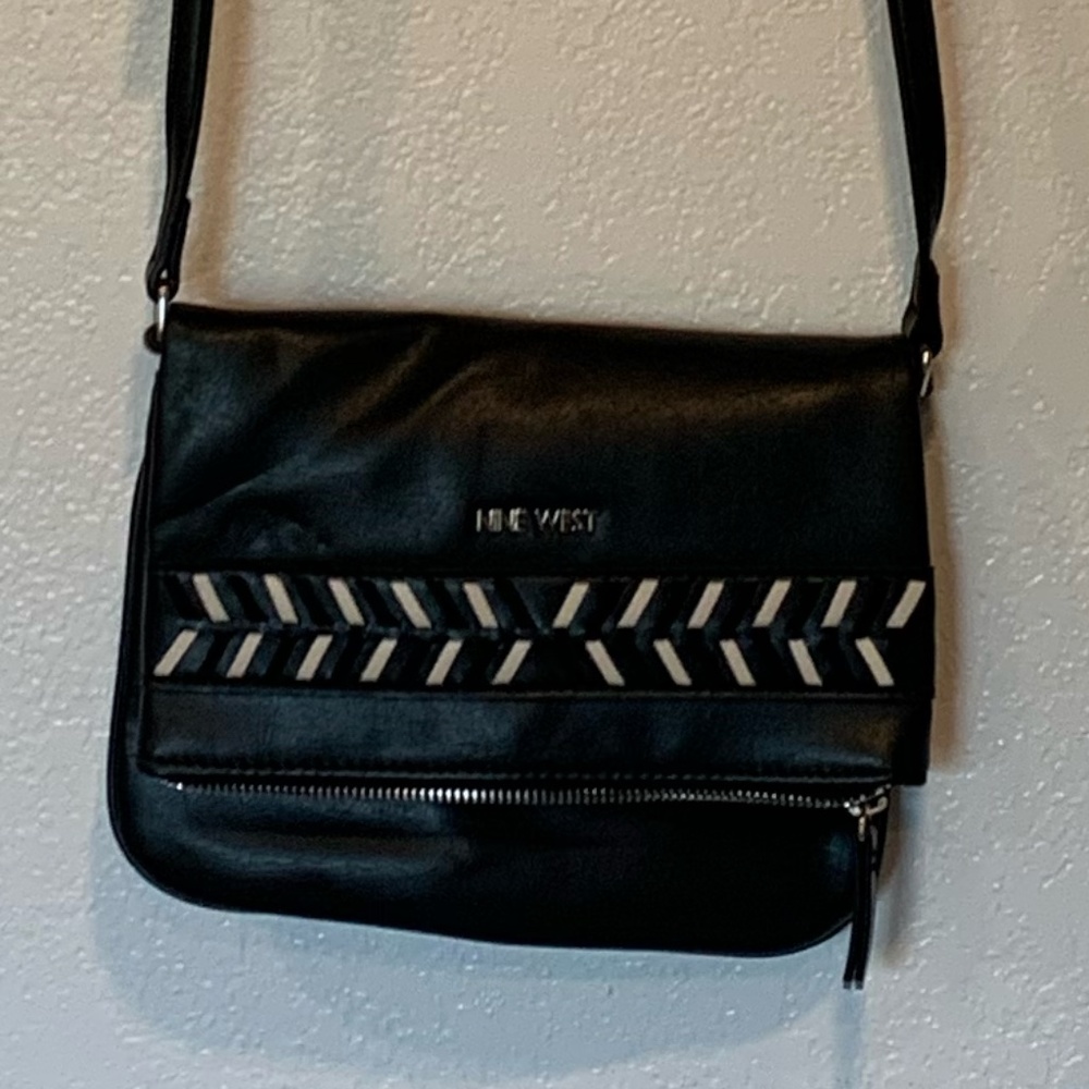 Black Vegan Leather - Nine West Purse